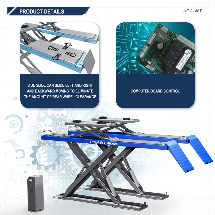 4000kg Hydraulic Super Thin Scissor Alignment Lift