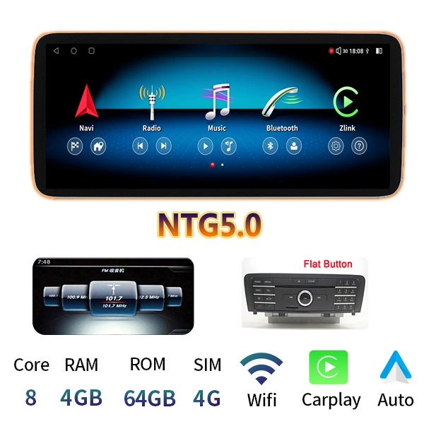 12,3inch W204 GLK Android coche GPS DVD para Mercedes Benz C180 C200 C230 C260
