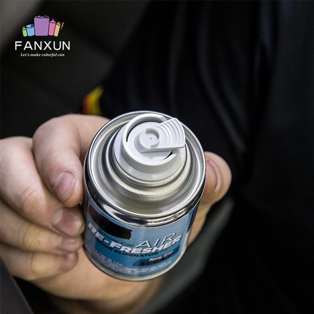 Air Freshen Aerosol Empty Tin Can for Car Care Air Freshener and Deodorizer Spray Package