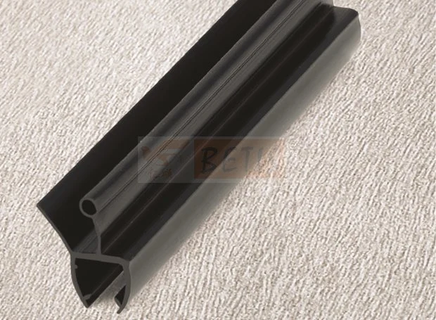 Black Acrylic Vinyl Bottom Seal Jamb with Bulb for Bathroom Shower Glass Door Accessories