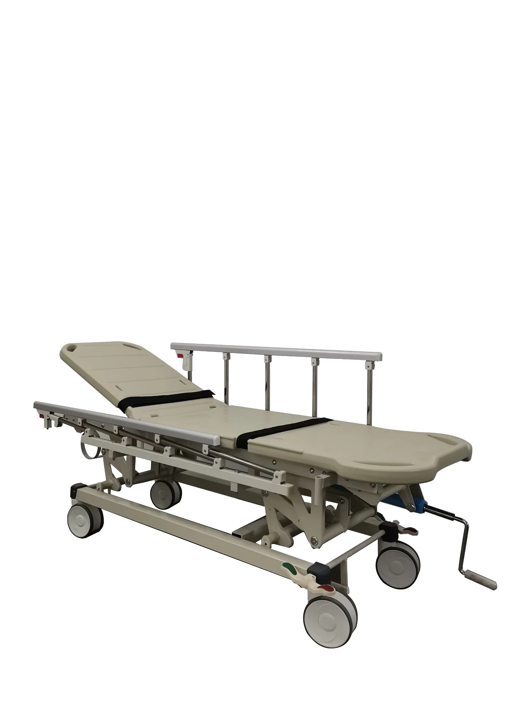 Mn-SD006 Medical CE&ISO Aluminum Alloy Side Rail Emergency Cart Medical Stretcher