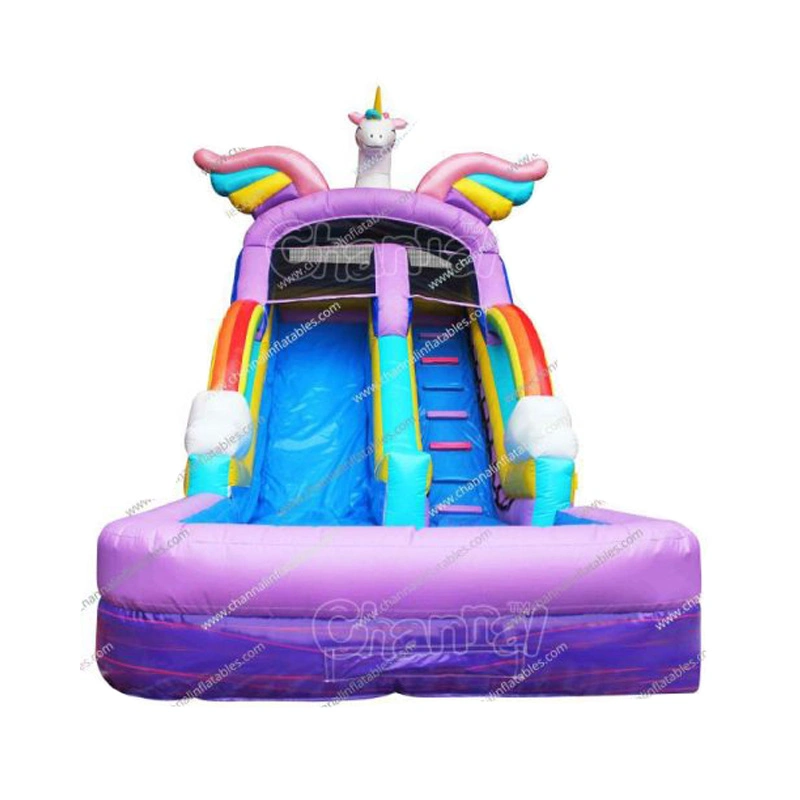 Unicorn Inflatable Water Slide Custom Inflatable Slides Designer Slides and Bouncer Amusement Equipment for Kids