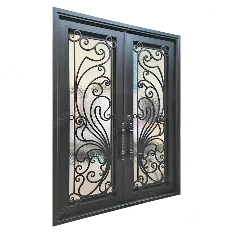 Very Strong Quality Front Doors Aluminum Double Security Entrance Door for Villa