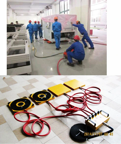 Mounted Air Pads Air Cushions, Air Skates Mover Customized as Demand Works for Machines Permanent Air Casters, Air Roller Skids