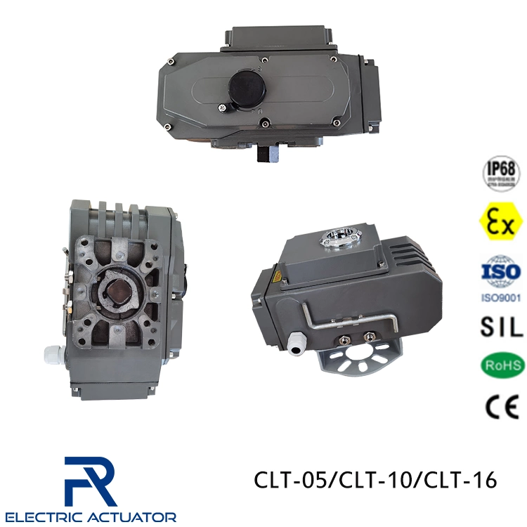 Atuador da Válvula eléctrica válvula borboleta de aço inoxidável 220V 380V fase de ajustamento de 90 graus de 1/3 Clt-05/CLT-10/CLT-16