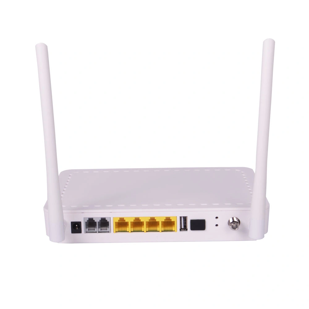 1GE + 3fe+VoIP WiFi con RF CATV Gpon ont