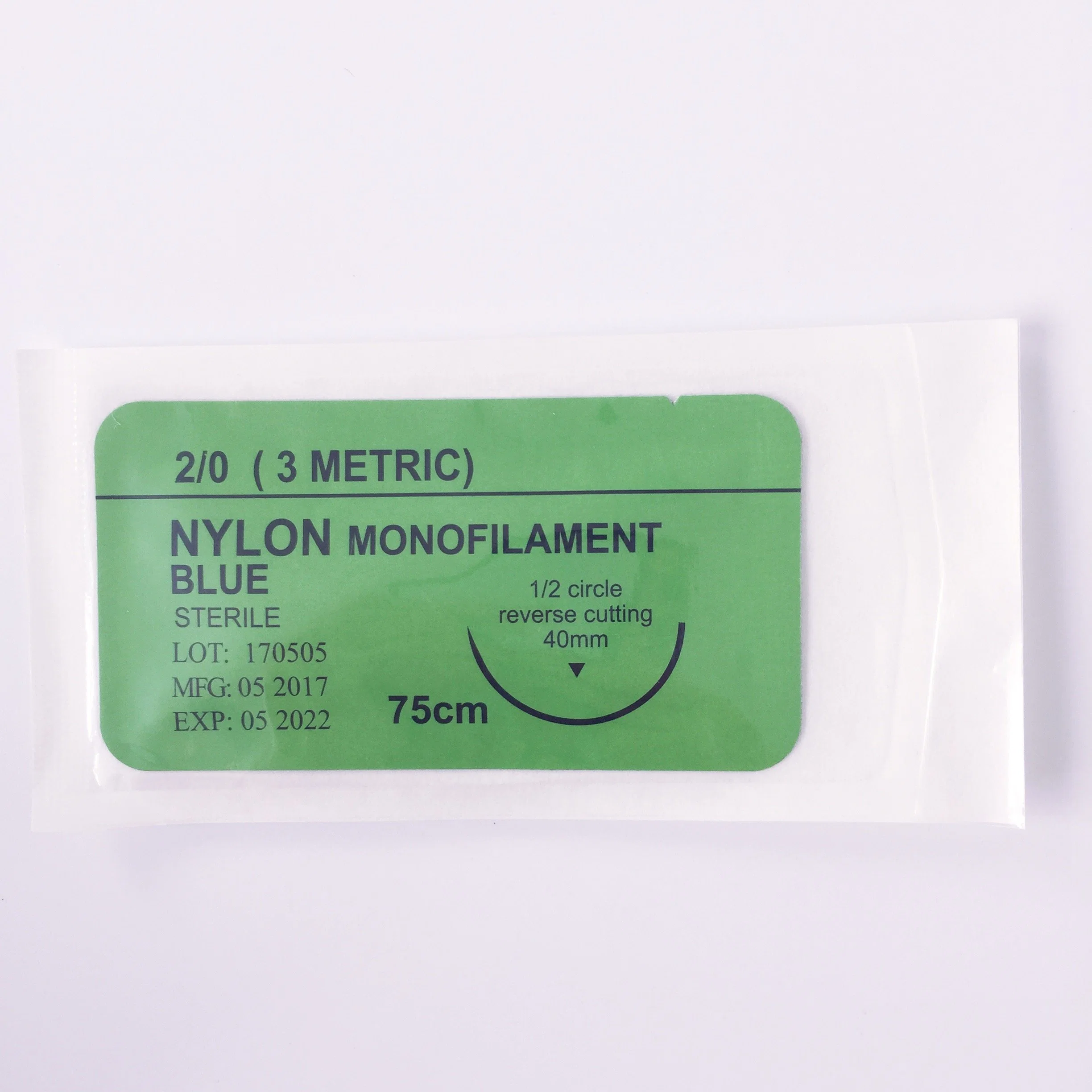 Medical Supply Disposable Non Absorbable Surgical Suture Nylon Monofilament