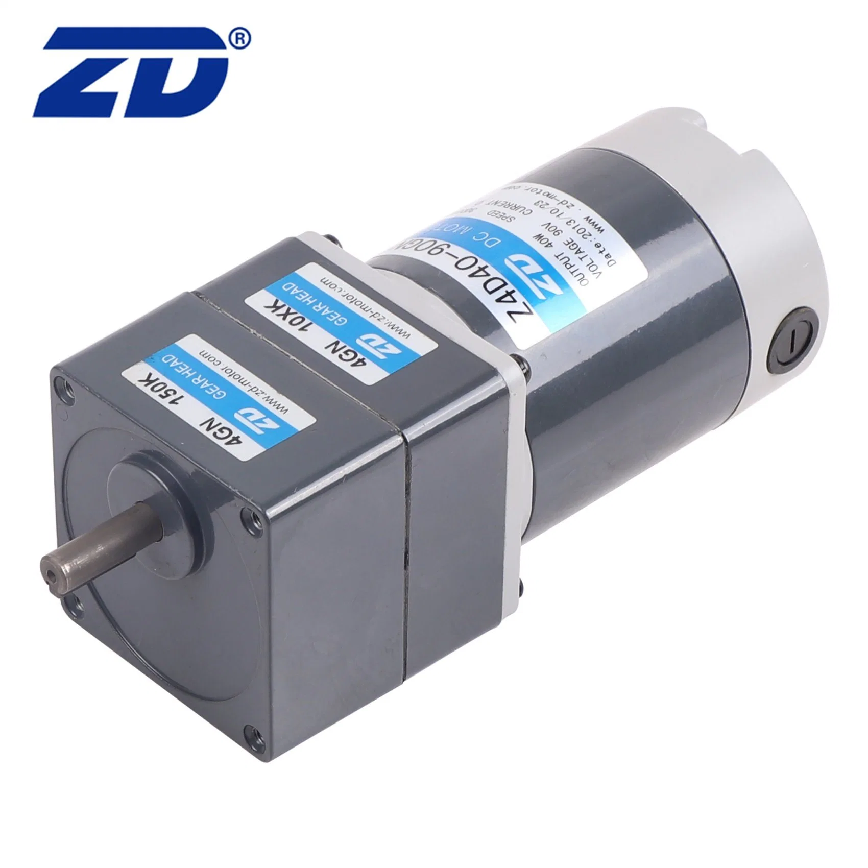 ZD Regular Square Case gearbox UL, CE, ISO9001, CCC, RoHS Approved Right Angle Electric Brush Gear Motor