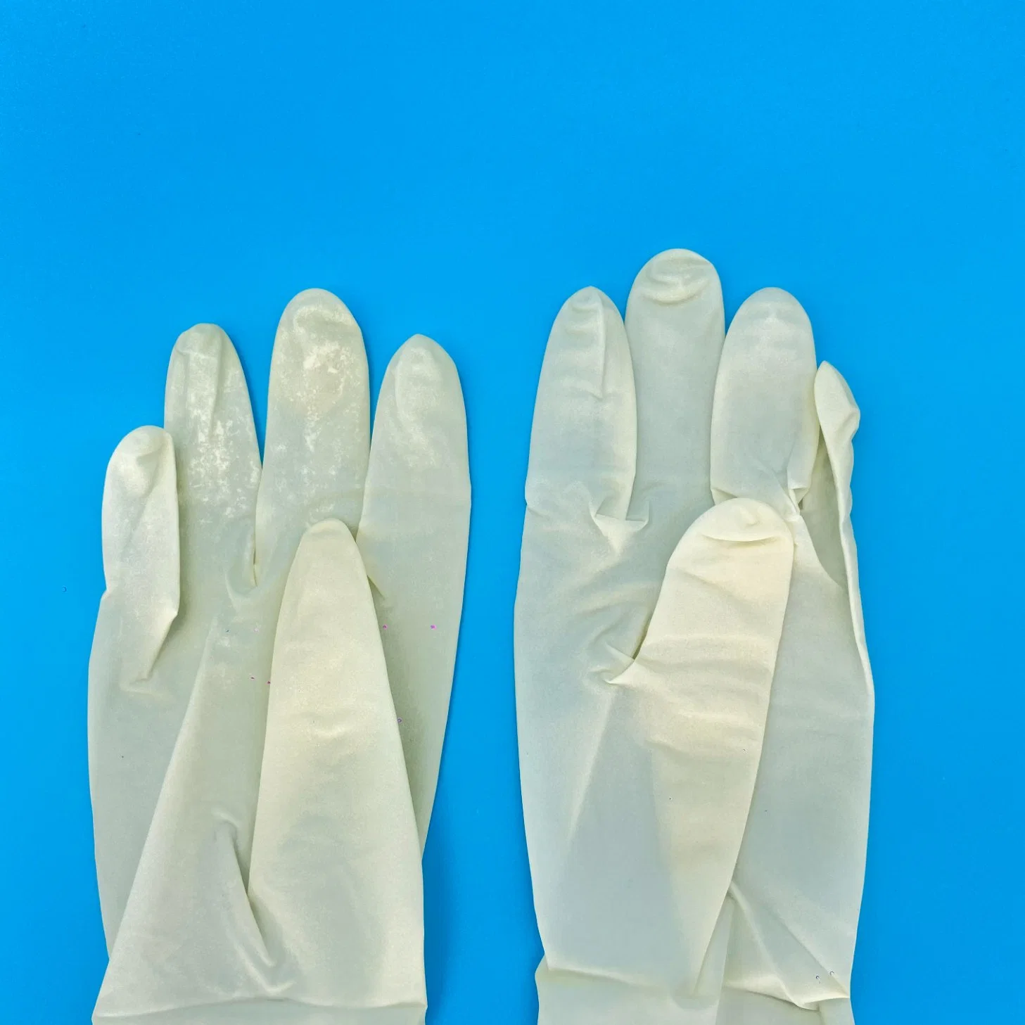 Gants jetables latex sans poudre blancs 5,0 g latex examen naturel Gants en caoutchouc