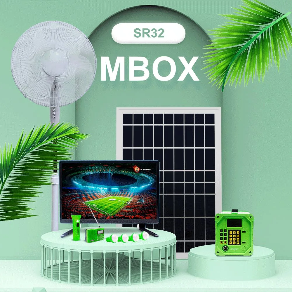 off Grid Pay as You Go Solar Power Home Lighting Kit Set with Radio