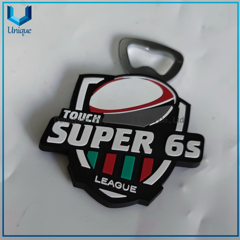 Wholesale Cheap Soft Rubber PVC League Club Fashion Fridge Magnet, Custom Design Supler Quality Promotional Botter Opener