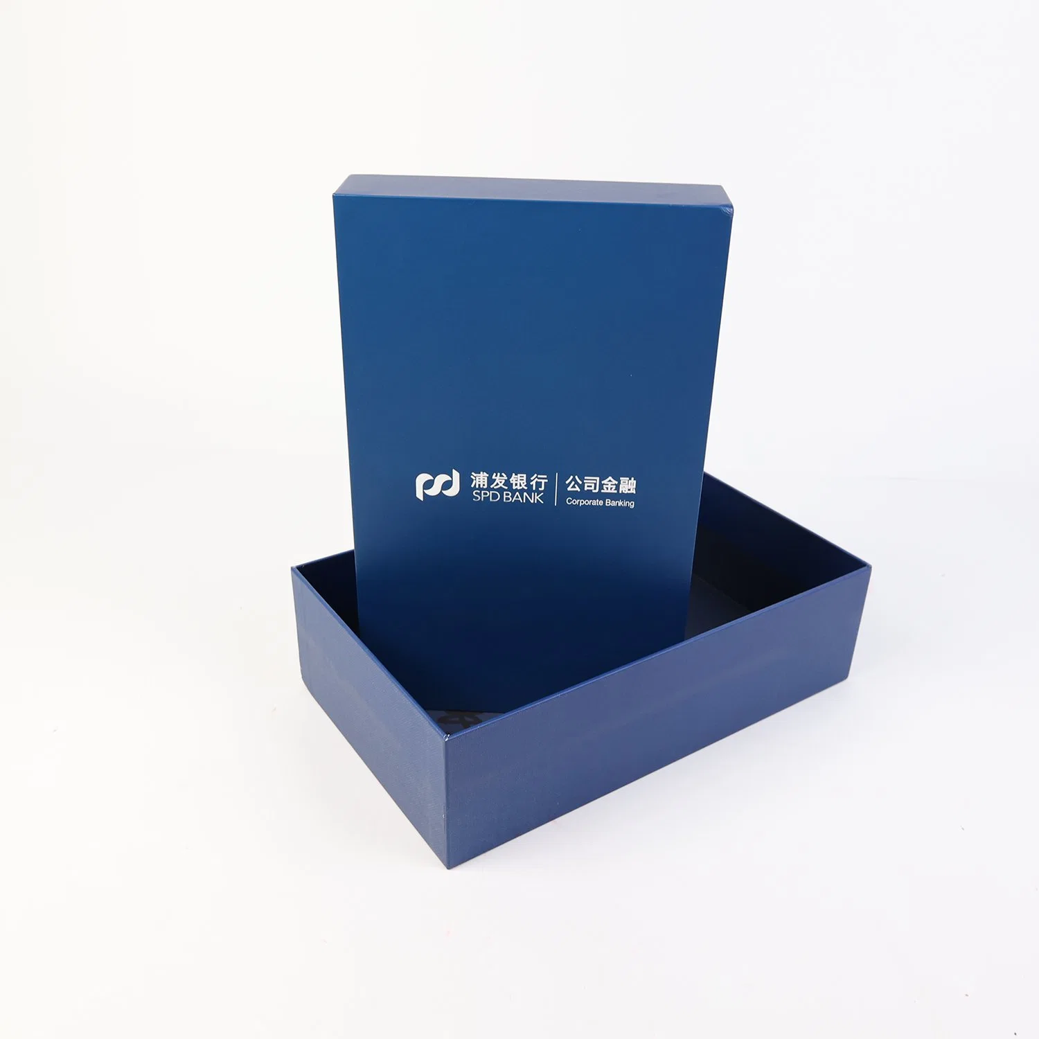 L'argent bleu d'estampage de haute qualité de la promotion de la Banque de cadeaux cuvette en verre Emballage avec Mylh-23004