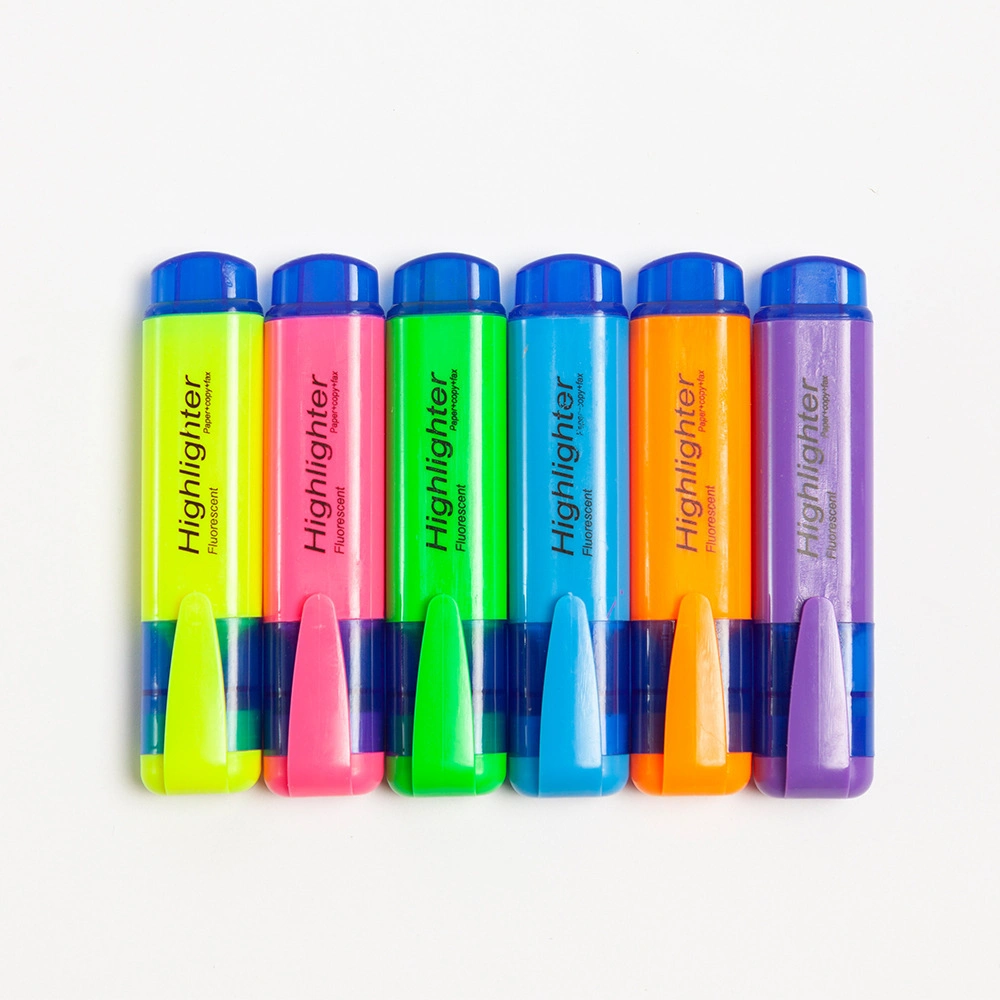 Fluorescentes marcadores de punta de cincel, Dry-Quickly Non-Toxic marcador marcadores marcadores, Depósito, surtido de 4 colores/Pack, materiales escolares