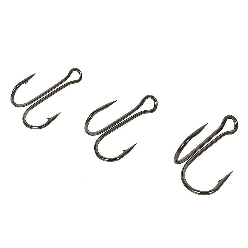 120 Degree Nickel/Tin Plated High Carbon Steel Sharp Double Hooks