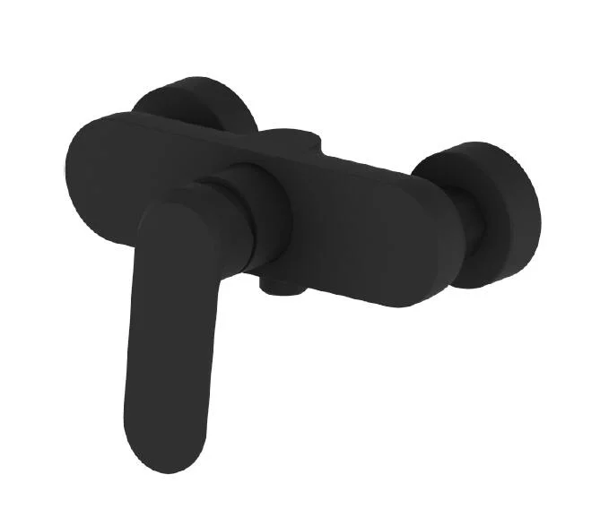 European Style Solid Brass Wall Mount Bath and Shower Mixer Matte Black