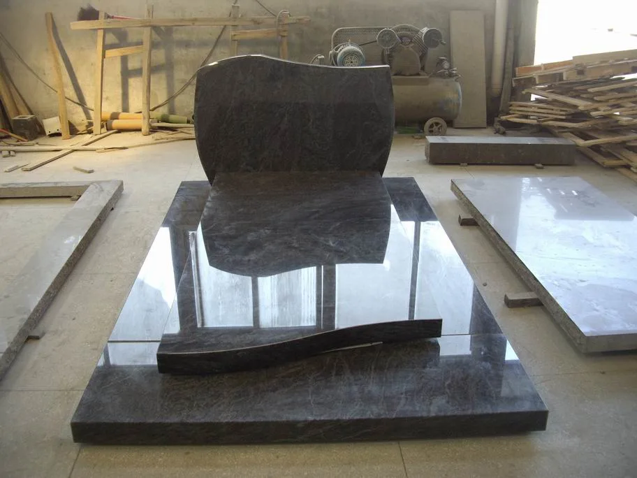 Germany Style Marble/Granite Headstone for Graves for European Style Tombstones and Monuments