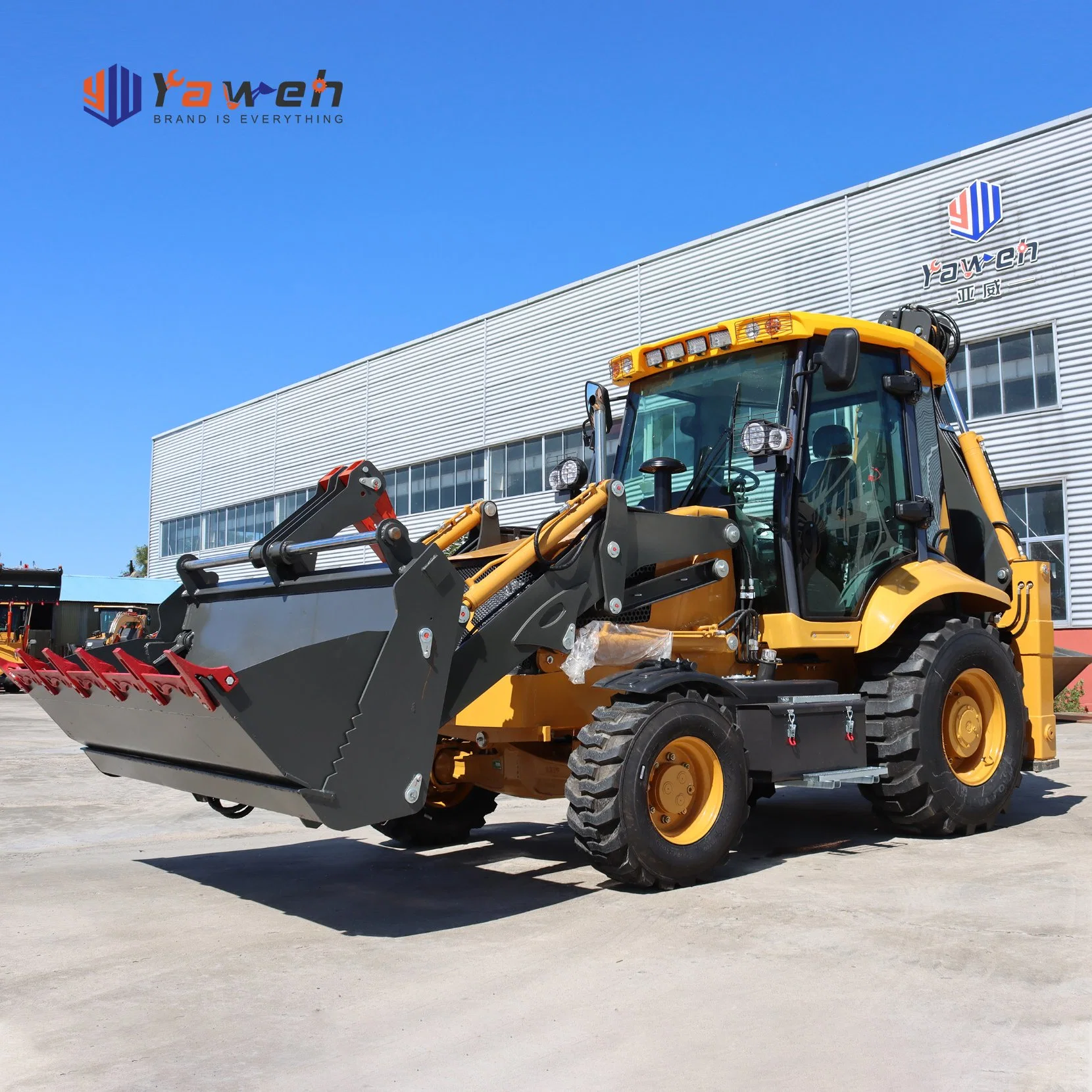 Yaweh 3cx Engineering & Construction Machinery 1 Ton New Mini Small Cheap Compactors Machine Excavator Mini Backhoe Loader