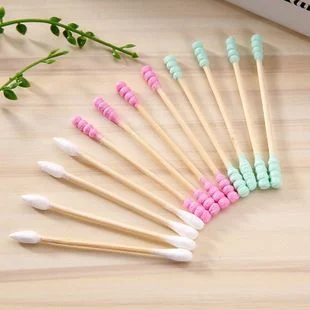 Disposable Bamboo Cotton Swab Bamboo Sticks Soft Cotton Buds Ear Swabs Cleaning Tool