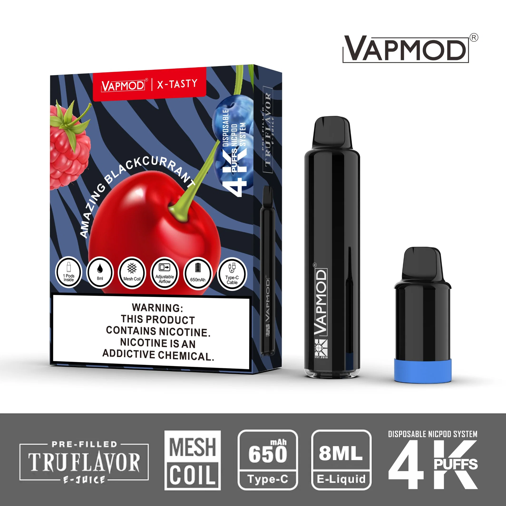 Comercio al por mayor de la bobina de malla de bolitas de 4000 Cigarrillo Electrónico Desechable Vape Puffbar recargable vainas Elf Pen narguile