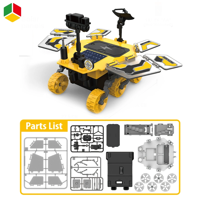 QS Wholesale New Children's Science Education Toys Fun Science Experiment Tecnología de juguete de DIY pequeña producción de vapor Solar Rover Toy