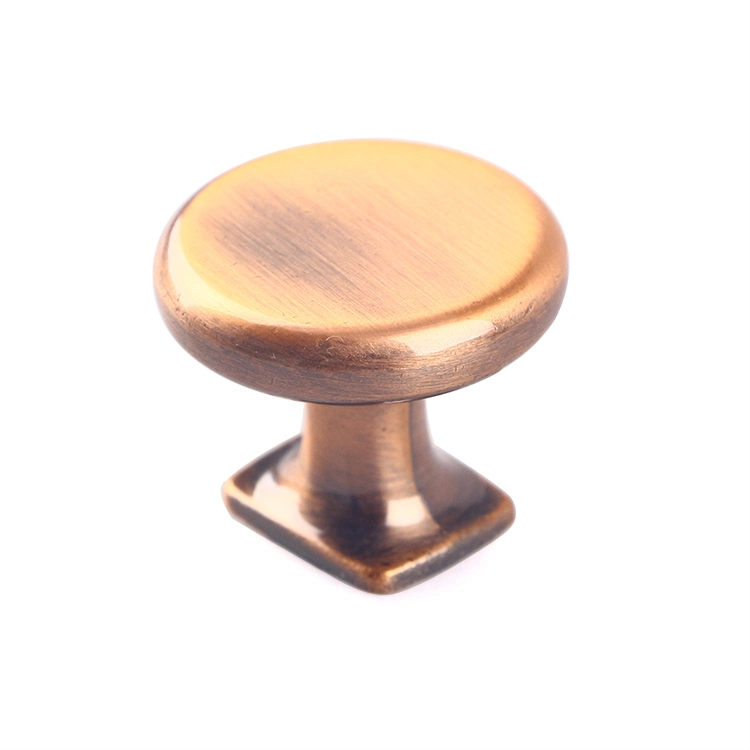 Modern Round Mushroom Drawer Black Zinc Alloy Big Brushed Bronze Round Knobs Furniture Handle Cabinet Pulls for Kitchen Door