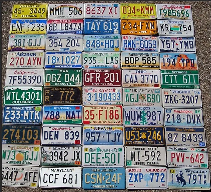 St. Maarten Completed Car License Plate, Registration Number Plate