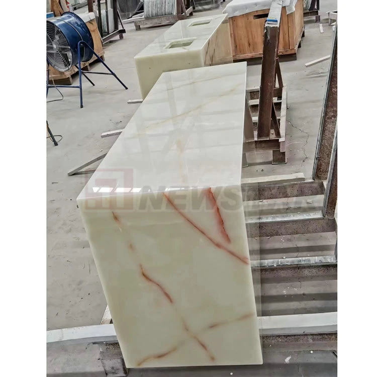 Tampo de Cozinha em mármore branco italiano Slab Wholesale Marble Table Top Bancada de granito em mármore