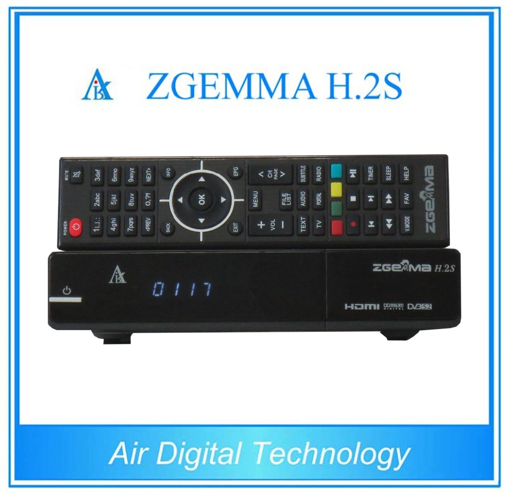 Zgemma H. 2s Digital Satellite Receiver Set Top Box Linux OS Two DVB-S2 Tuner