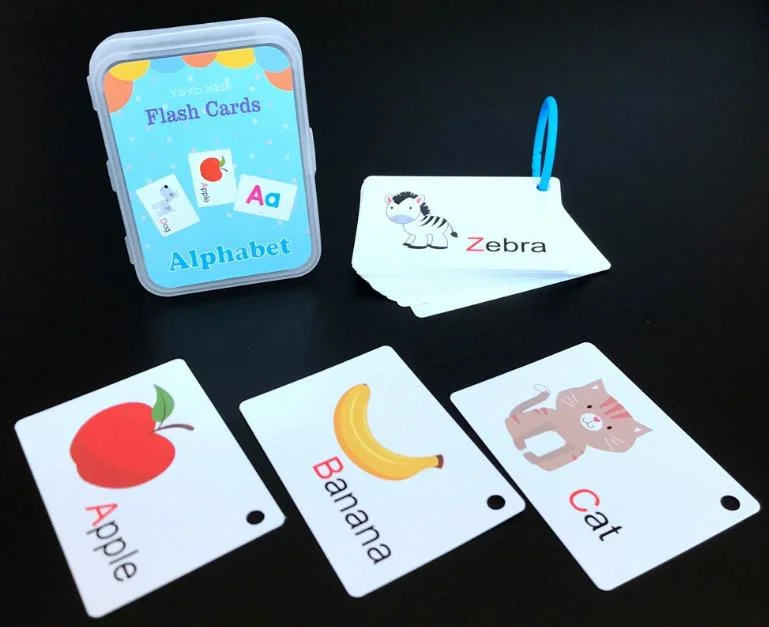 Custom English Learning Memory Card Early Educational Toys for Children Game Card Kids Flash Cards
