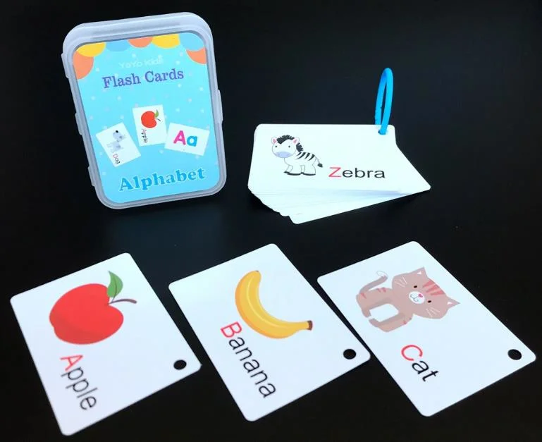 Tarjetas de memoria de aprendizaje de inglés personalizadas Juguetes educativos tempranos para niños Tarjeta de juego Tarjetas de memoria para niños