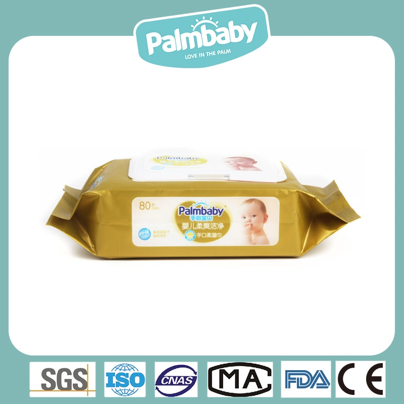 Baby Wet Tissue Hand Mouth Wet Wipes Soft Nonwoven Fabric Wet Tissue Baby Skin Care Clean