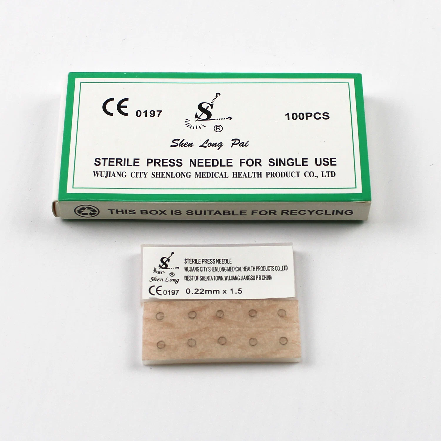 GMP, CE, ISO 0.22X1.5mm Sterile Acupuncture Press Needle Brown Surgical Plaster