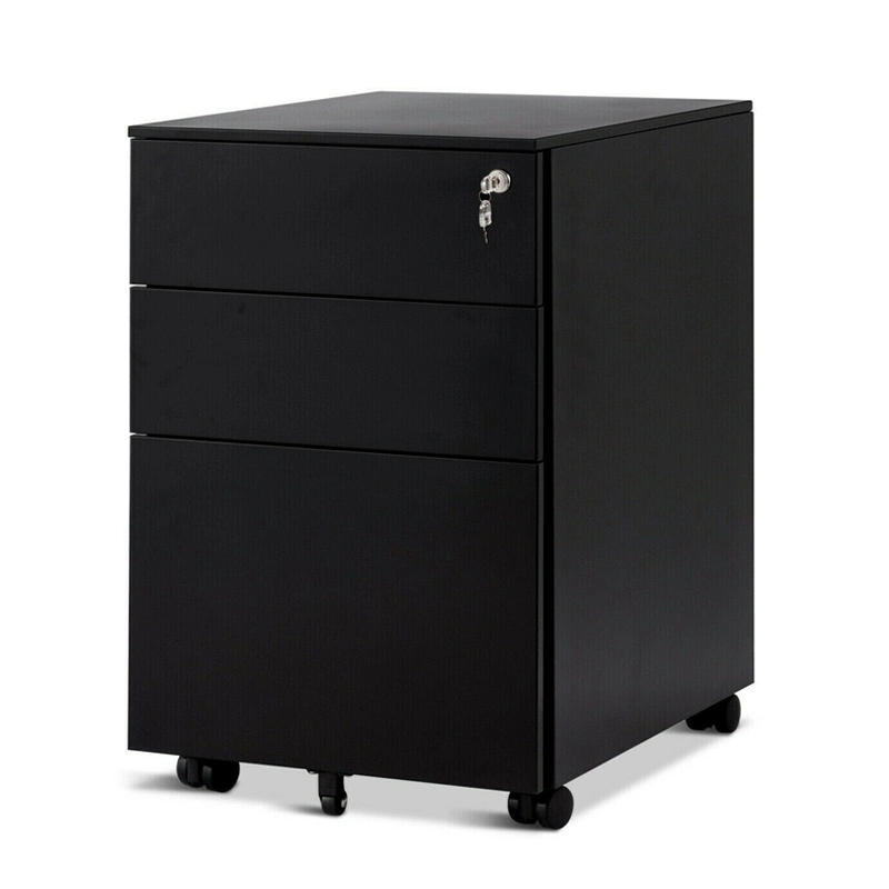 Multi-Color 3 Layer Office Drawer Storage Mobile Pedestal Original Factory Direct Sale 3 Drawers Office Steel File Cabinet