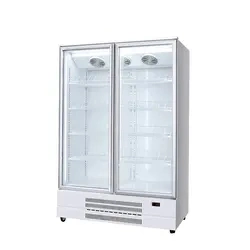 Refrigeradores comerciales en venta con las puertas de vidrio