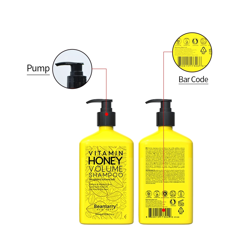 Beamarry Hair Treatment Products Professional Hair Care Famous Brand Beamarry Vitamin Honey Volume Shampoo for Fine & Oily Hair