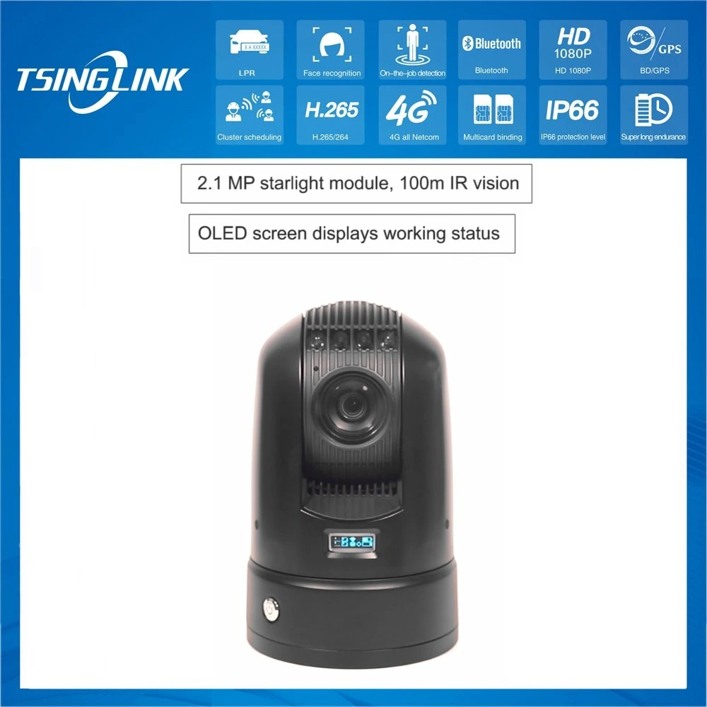 Infrared IR Vision Safety Production Outside IP66 GPS Dome Battery 4G PTZ IP Camera