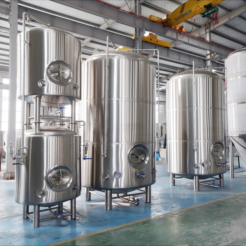 Cerveja de 2000 litros Brewing Line Equipamento Comercial Cervejaria Unitank Beer Fermentadores com Projeto chave giratória da camisa de arrefecimento