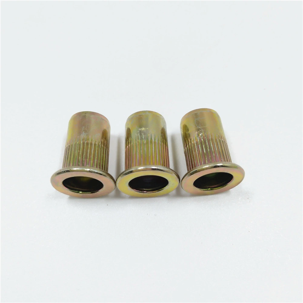 M6*15 Insert Nut Flat Head Knurled Type Rivet Nut to Vietnam Market