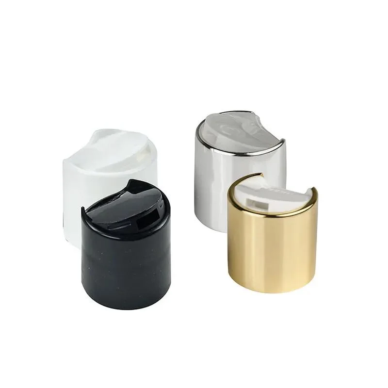 Plastic Spray Cap Press Cap Silver Gold Disc Top Cap Tube Gold Tops