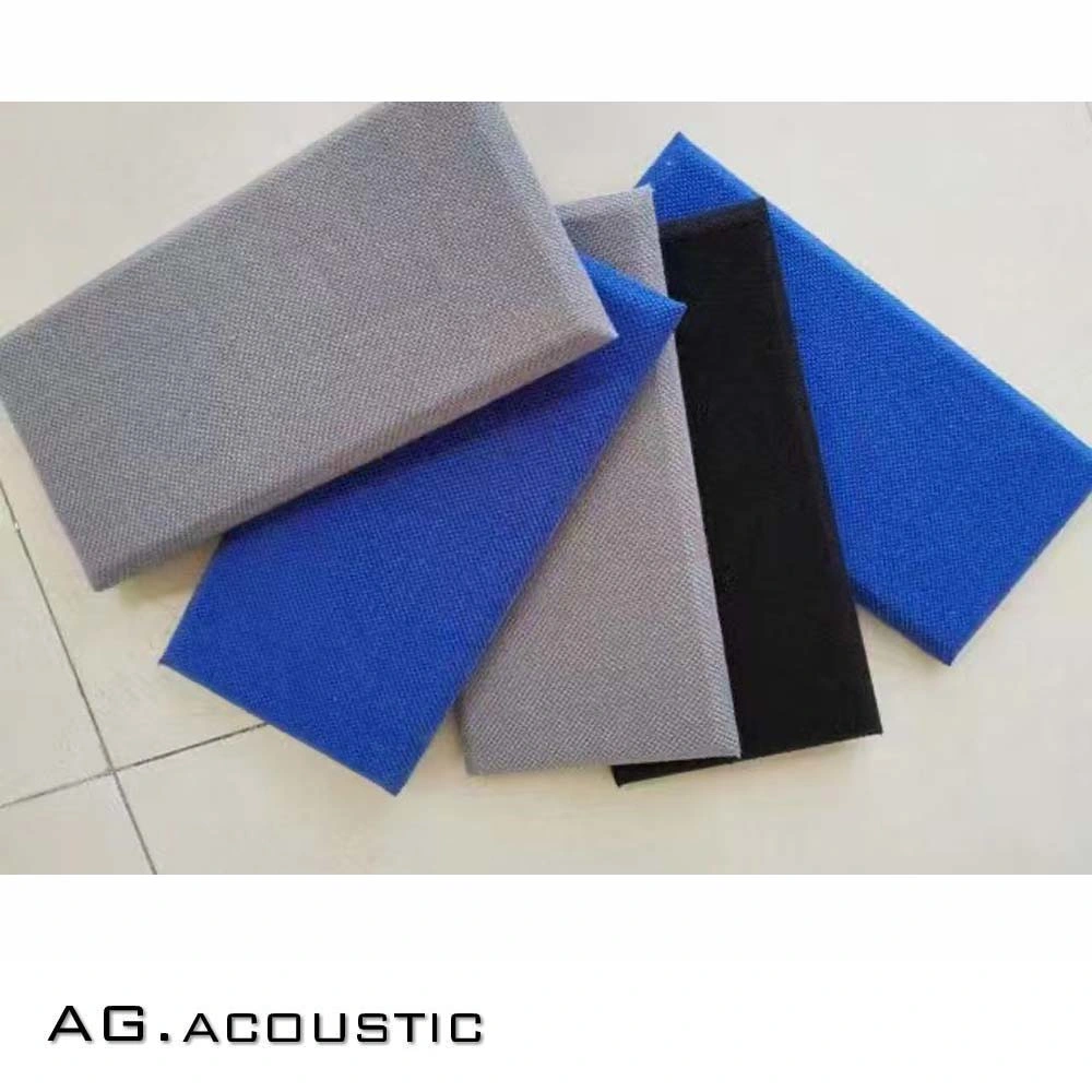 AG. Acoustic placa decorativa embalados em tecido painéis de parede insonorizante