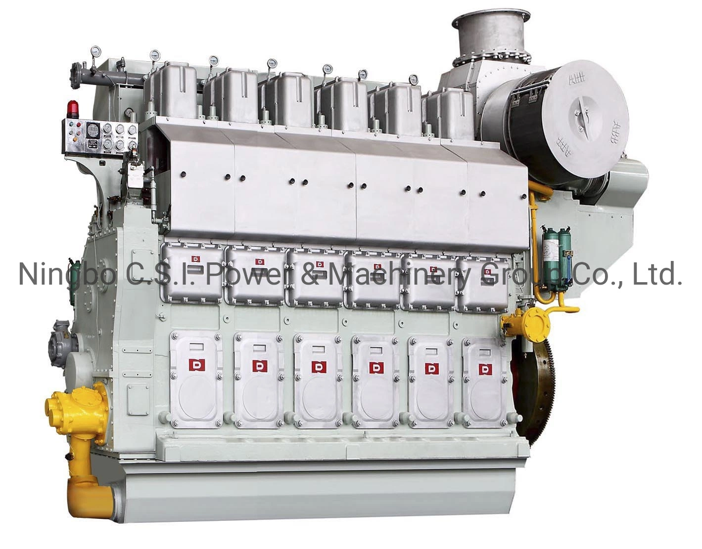 Motor marítimo de média velocidade da série DN330 com diesel, óleo combustível pesado, gás natural, combustível duplo, partes separadas