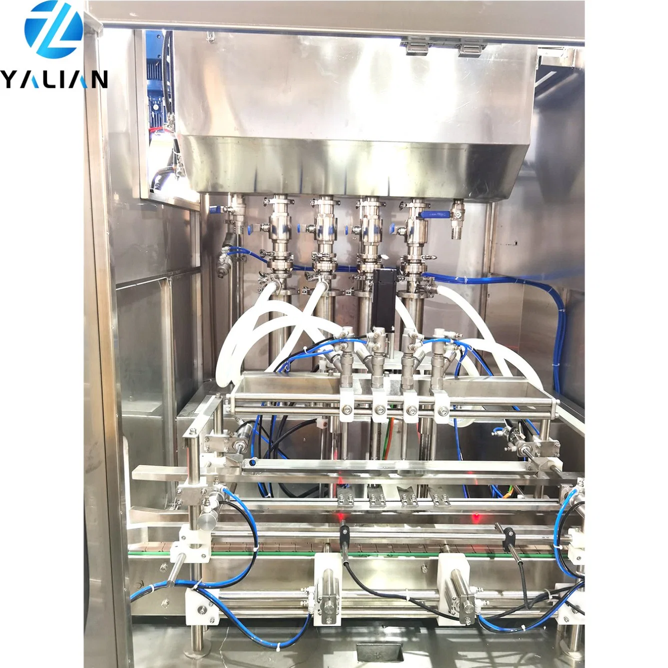 Cream/ Paste/ Sauce/Jam/Honey/Liquid/Detergent/Shampoo/Oil /Water/Beverage Bottle Automatic Piston Filling Capping Labeling Production Line Packaging Machine