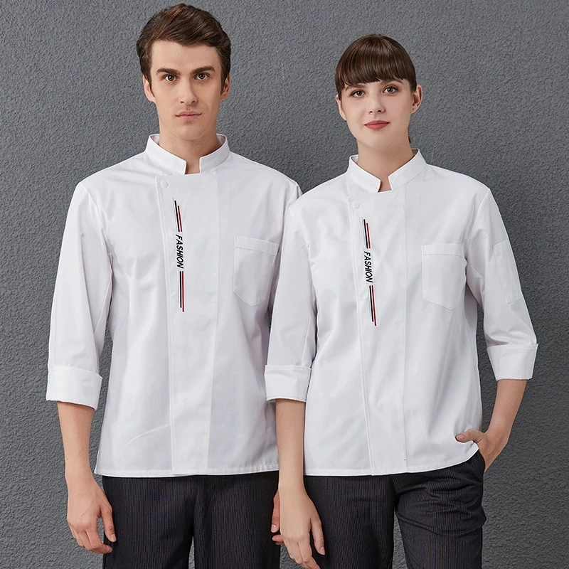 New Master Chef Uniform Canteen Cook Coat Barber Work Wear