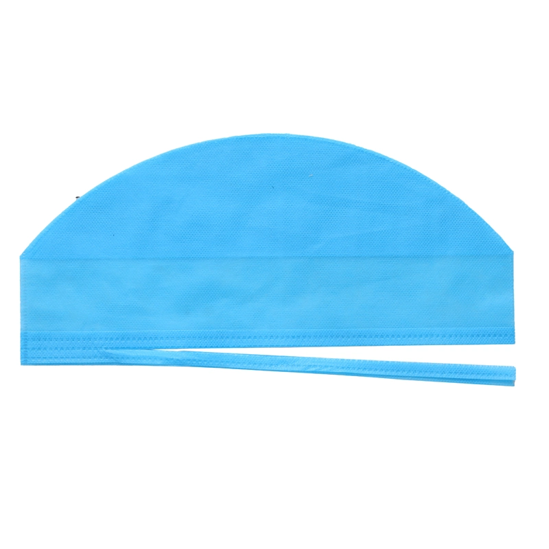 Medical Breathable Lightweight Spp Disposable Blue 21" Doctor Cap with CE Appoval