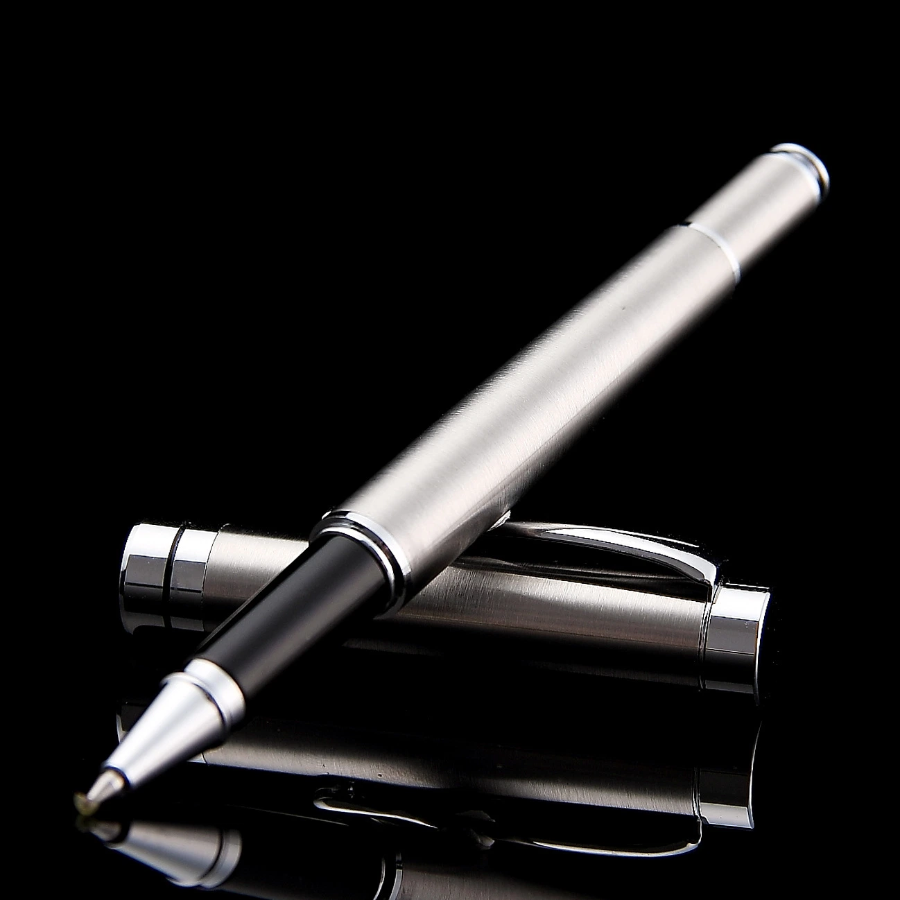 Business Gifts Metal Black Neutral Pen Signature Pen Customized Advertising Gift Roller Ball Pen