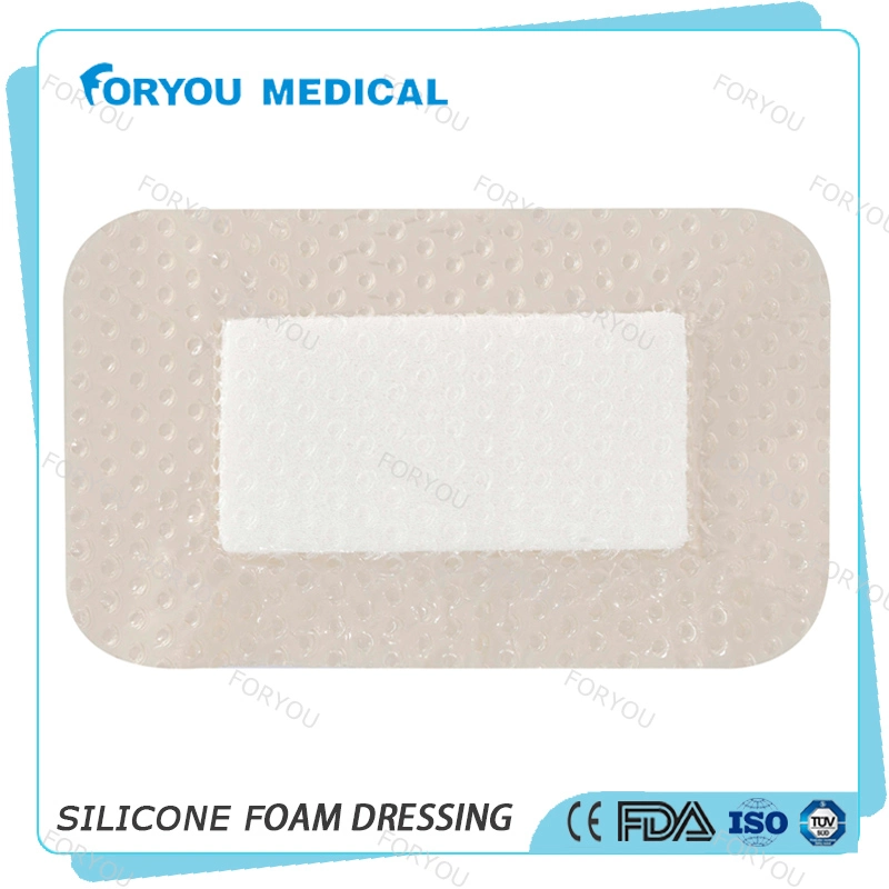 Surgical Wound Dressing Polyurethane Adhesive Foam Dressing 4 X 4 Inch - Sterile