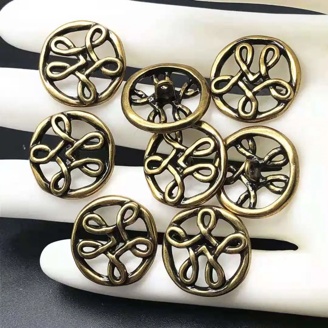 Wholesale/Supplier Factory Custom Logo Alloy Metal Sewing Button Metal Buttons Fashionable Shank Buttons Coat Windbreaker Buttons for Shirts