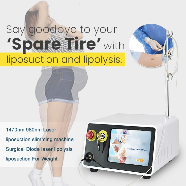 980 Nm 1470 Nm High Power Diode Laser Surgery Cellulite Removal Treatment