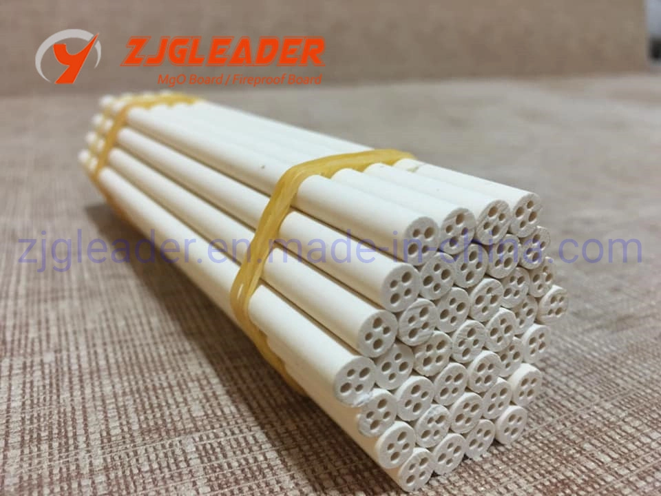 Zjgleader High Purity Magnesium Oxide Tube MGO Rod Tube for Electric Ceramic Use