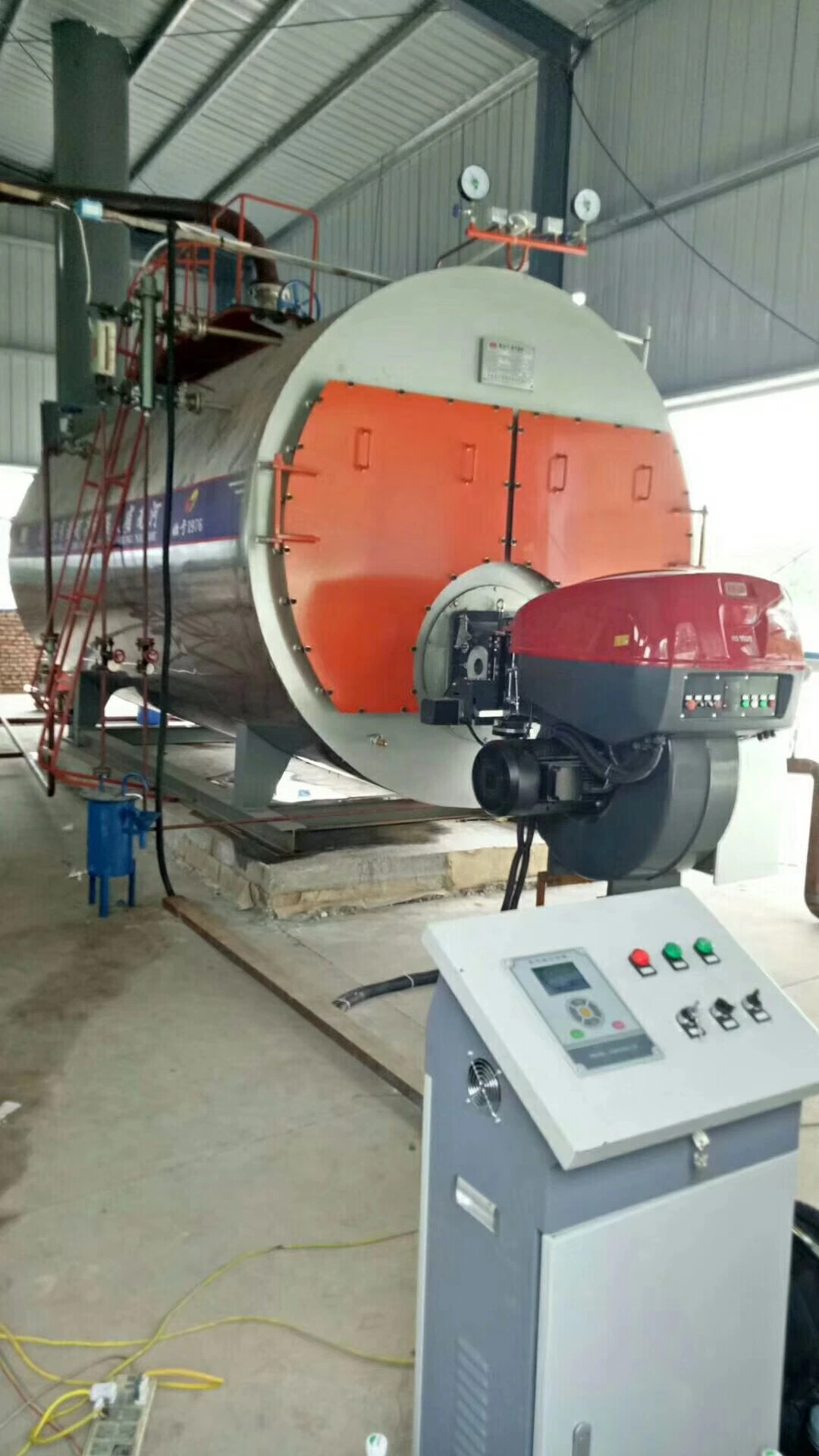 1t Waste Oil Heavy Oil Diesel Burner Fired Steam Boiler